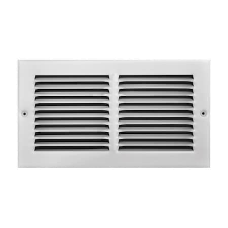 True Aire Tru Aire 6 in. H X 12 in. W 1-Way Powder Coat White Steel Return Air Grille C170 12X06